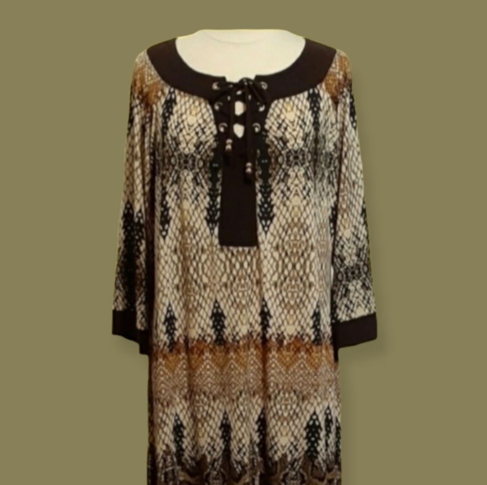 Curations Snake Skin Animal Print Dress - Picture 10 of 16